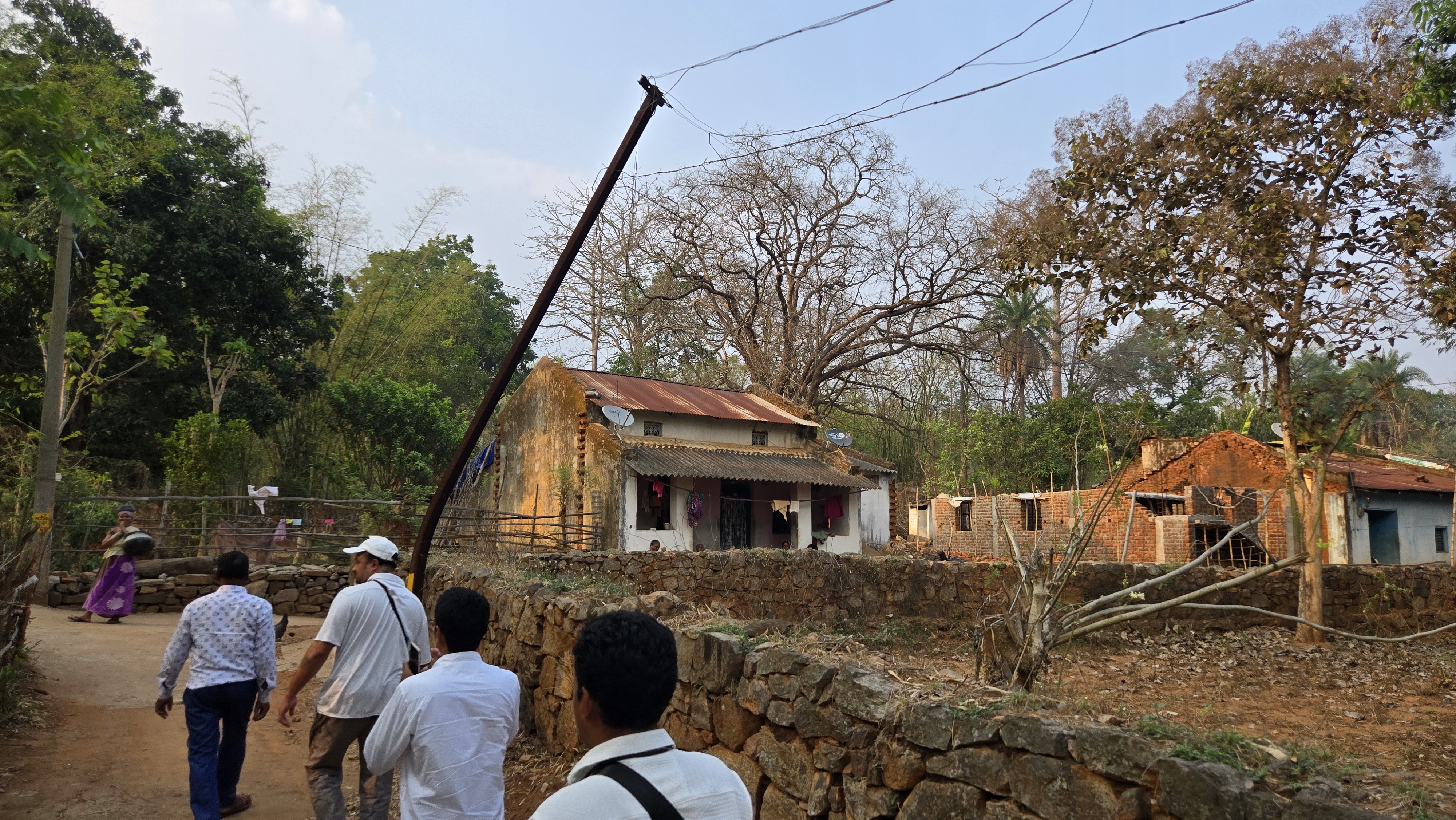 Walking into a tribal village