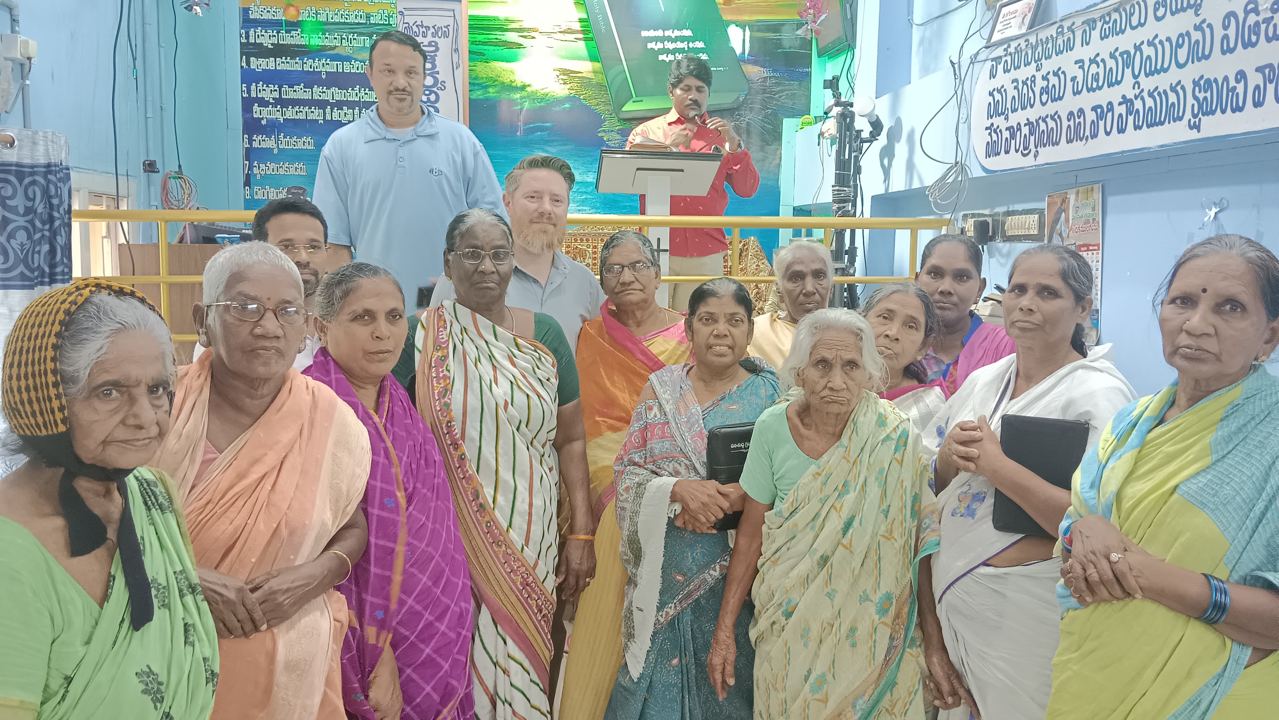 Widows gathering in Visakhapatnam