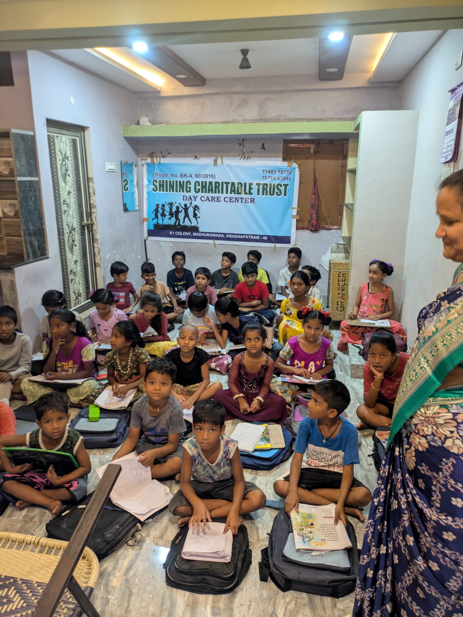 Children in GLM daycare centre, Visakhapatnam