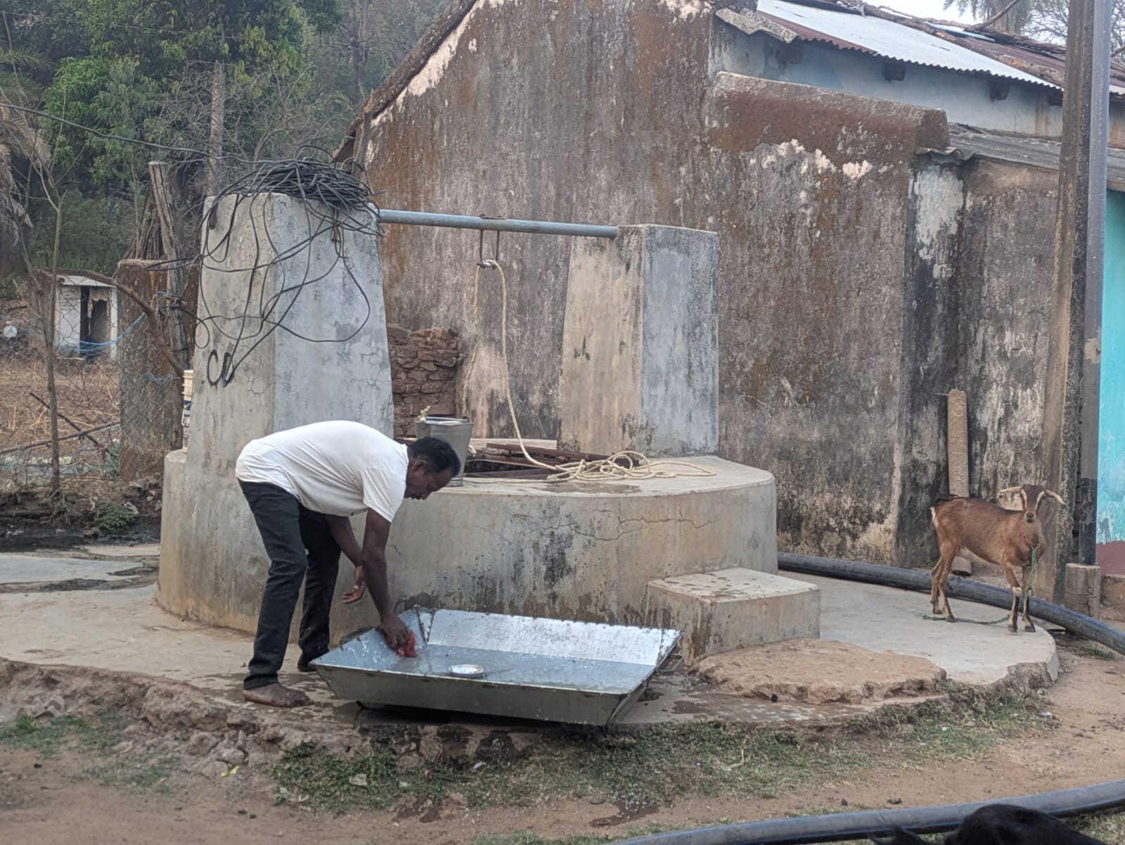 Village water well