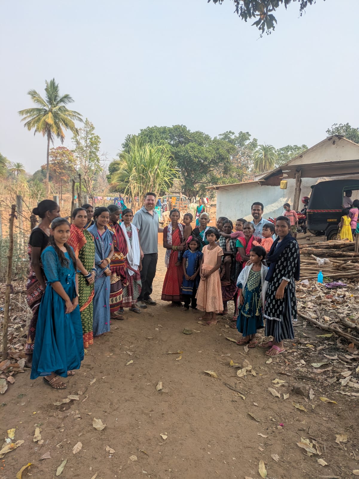 Community gathering in Kandhamal District